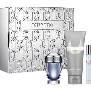Paco Rabanne Invictus Gift Set 50ml EDT + 100ml All Over Shampoo + Travel Spray 10ml