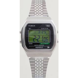 Timex T80 Alarm Quartz Digital Stainless Steel Unisex Watch TW2V74200