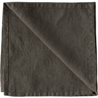 Tell Me More Washed linen stofserviet 45x45 cm Taupe