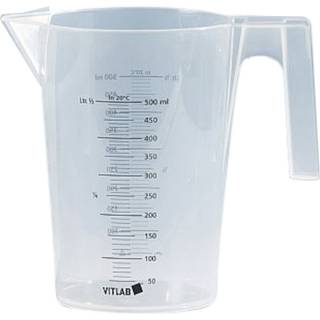 Målekande, 0,5 liter, stabelbar med åben hank med måleskala