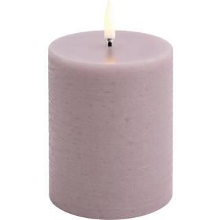 Uyuni - LED Bloklys - Light lavender - Rustic - 7,8x10,1 cm