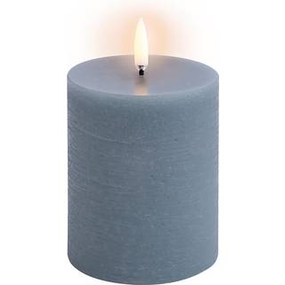 Uyuni - LED Bloklys - Hazy Blue - Rustic - 7,8x10,1 cm