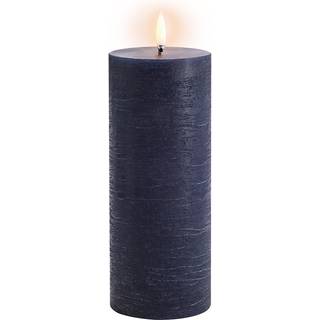 FORÅRSUDSALG - Uyuni - LED Bloklys - Dark Blue - Rustic - 7,8x20,3 cm