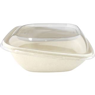 Låg til bagasse bakke 19,2 x 19,2 x 3,8 cm, 300 stk
