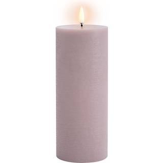 FORÅRSUDSALG - Uyuni - LED Bloklys - Light lavender - Rustic - 7,8x20,3 cm
