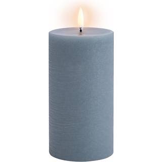 Uyuni - LED Bloklys - Hazy Blue - Rustic - 7,8x15,2 cm