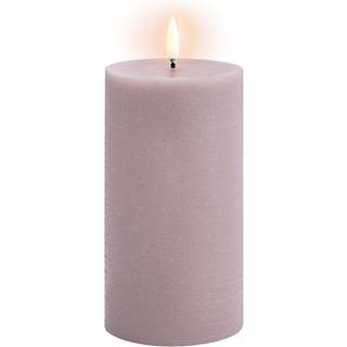 FORÅRSUDSALG - Uyuni - LED Bloklys - Light lavender - Rustic - 7,8x15,2 cm