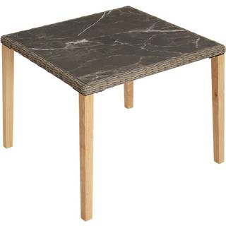 Polyrattan bord Tarent 93,5x93,5x75cm - natur