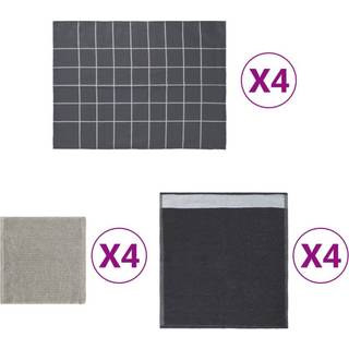 Håndklædesæt Bomuld - Grå