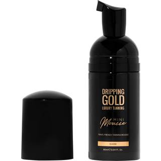 Dripping Gold Luxury Tanning Mini Mousse Selvbruner mousse til ansigt og krop Skygge Dark 90 ml - 90 ml