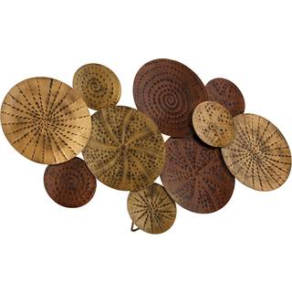 Art Deco væglampe antik guld 71 cm - Kelly