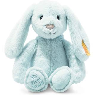 Steiff Soft Cuddly Friends My First Hoppie Rabbit 10 """" Premium udstoppet dyre lysebl?