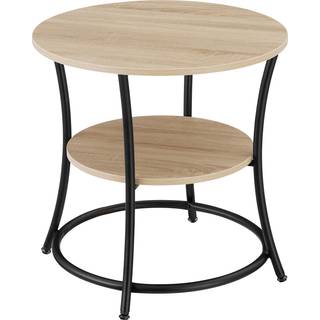 Sidebord Saint Louis 55x56cm - Industrielt lyst træ, egetræ Sonoma