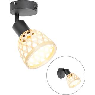 Orientalsk spotlight sort med bambus og switch - Rayan