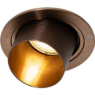 Moderne indbygget spotlight mørk bronze rund tiltelig - Installa