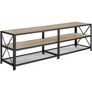 Tv-bord - 161 cm,Industrielt lyst træ, egetræ Sonoma