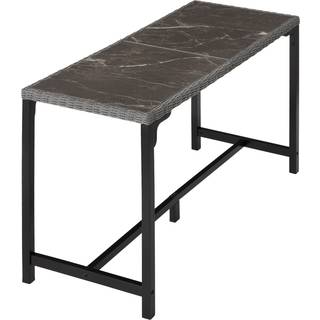 Polyrattan barbord Lovas 161x64,5x99,5cm - grå