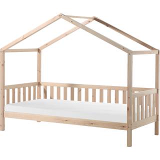 Børneseng hus – Dallas (90 × 200 cm) natur