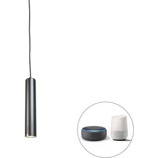 Smart design pendellampe sort inkl. WiFi GU10 pære - Tuba Small