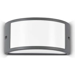 Ideallux Udendørs væglampe Rex 1, dæmpbar, Sort, Aluminium,