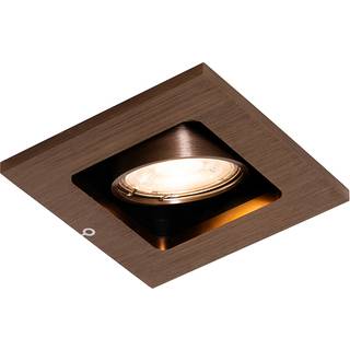 Moderne indbygget spotlight mørk bronze justerbar - Qure