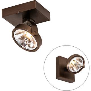 Design spotlight mørk bronze roterbar og vippbar - Go