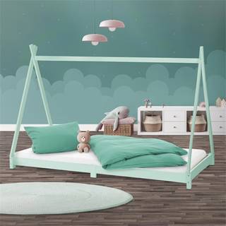 ML Design COT TIPI 90 x 200cm med slattedramme, mynte, indisk seng lavet af