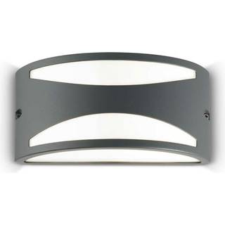 Ideal Lux udendørs væglampe Rex-3, antracit, aluminium, bredde 25 cm