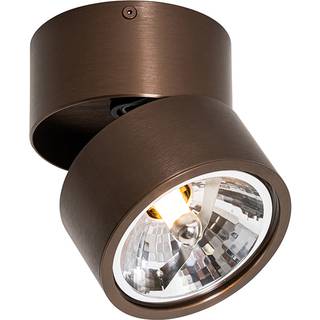 Moderne spotlight mørk bronze rund justerbar - Go Nine