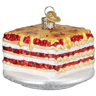 Old World Christmas Lasagna Glass blæst ornamenter til juletræ