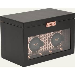WOLF - Axis Vegan Leather Two-Piece Watch Winder - Men - Black