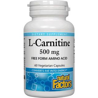 Natural Factors – L-Carnitine 500 mg (60 kapsler)