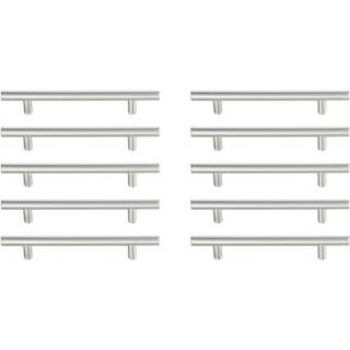 Quinn 5 """" Center to Center Borsted Nickel Bar Pull Multiple (Set of 10)