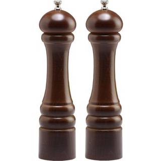 Chef Specialties 10 """" Imperial Pepper Mill and Salt Mill Set Walnut