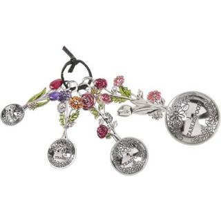 Ganz 4 -delt m?ling af skeer s?t - farverig blomsterbuket