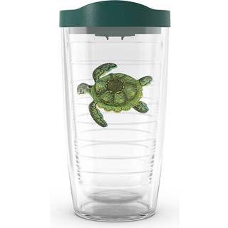 Tervisgr?n skildpadde lavet i USA dobbeltv?gget isoleret tumbler rejsekop holder drikkevarer koldt og varmt 16oz skildpadde
