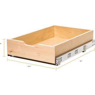 Knape & Vogt RS-WMUB-14-4-som 5 in. H x 14,88 in. W 22 in. D Soft-close tr?skuffe Boks Tr?k kabinetarrang?r