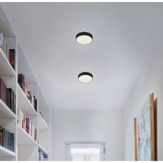 Flame Star LED-loftslampe, Ø 15,7 cm, sort