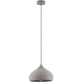 Lindby pendellampe Morton, Ø 29 cm, grå, beton, E27