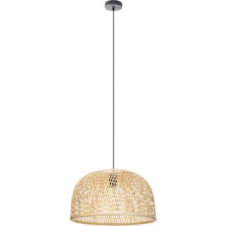 Lindby pendel Dabila, bambus, Ø 45 cm, E27