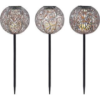 Lindby Vilani LED-solcellelampe i sæt med 3 stk.
