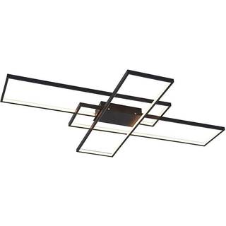Lindby LED-loftlampe Tetson, sort, metal, dæmpbar