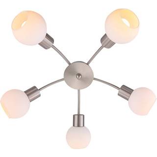 Lindby - Elaina 5 Loftlampe Nickel/Opal