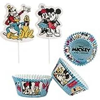 Dekora - Muffinsforme Sæt inkl. Pynt Mickey & Venner, 24 stk.