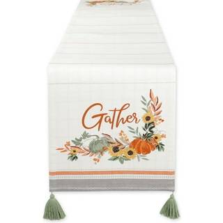 Saml Fall Squash Reversible Table Runner 14x72