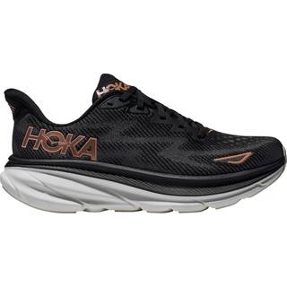 Hoka Women's Clifton 9 Black/Rose Gold, 45 1/3