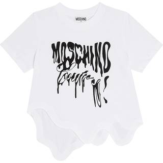 Moschino Kids Printed cotton T-shirt - white - Y 8