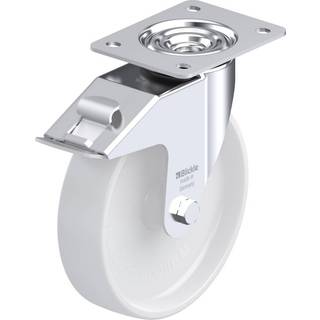 Styrehjul med påskruningsplade og stop-fix-bremse Blickle LE-PO 200G-FI