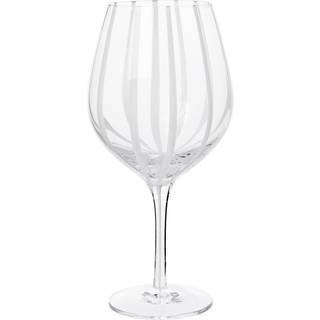 Broste Copenhagen Striped Rødvinsglas 65 Cl - Vinglas Mundblæst Glas Klar - 14496256