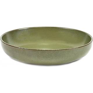 Serax Surface dyb tallerken 19 cm Camogreen